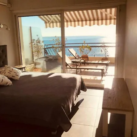Apartment Amazing Top Floor Penthouse 30m2 Terrace, Front Sea View On Promenade Des Anglais Nice