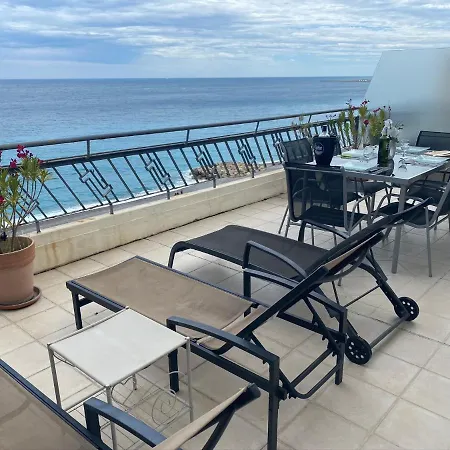 Amazing Top Floor Penthouse 30m2 Terrace, Front Sea View On Promenade Des Anglais