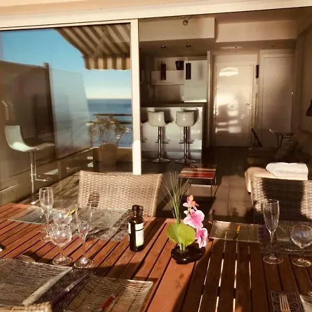 Amazing Top Floor Penthouse 30m2 Terrace, Front Sea View On Promenade Des Anglais
